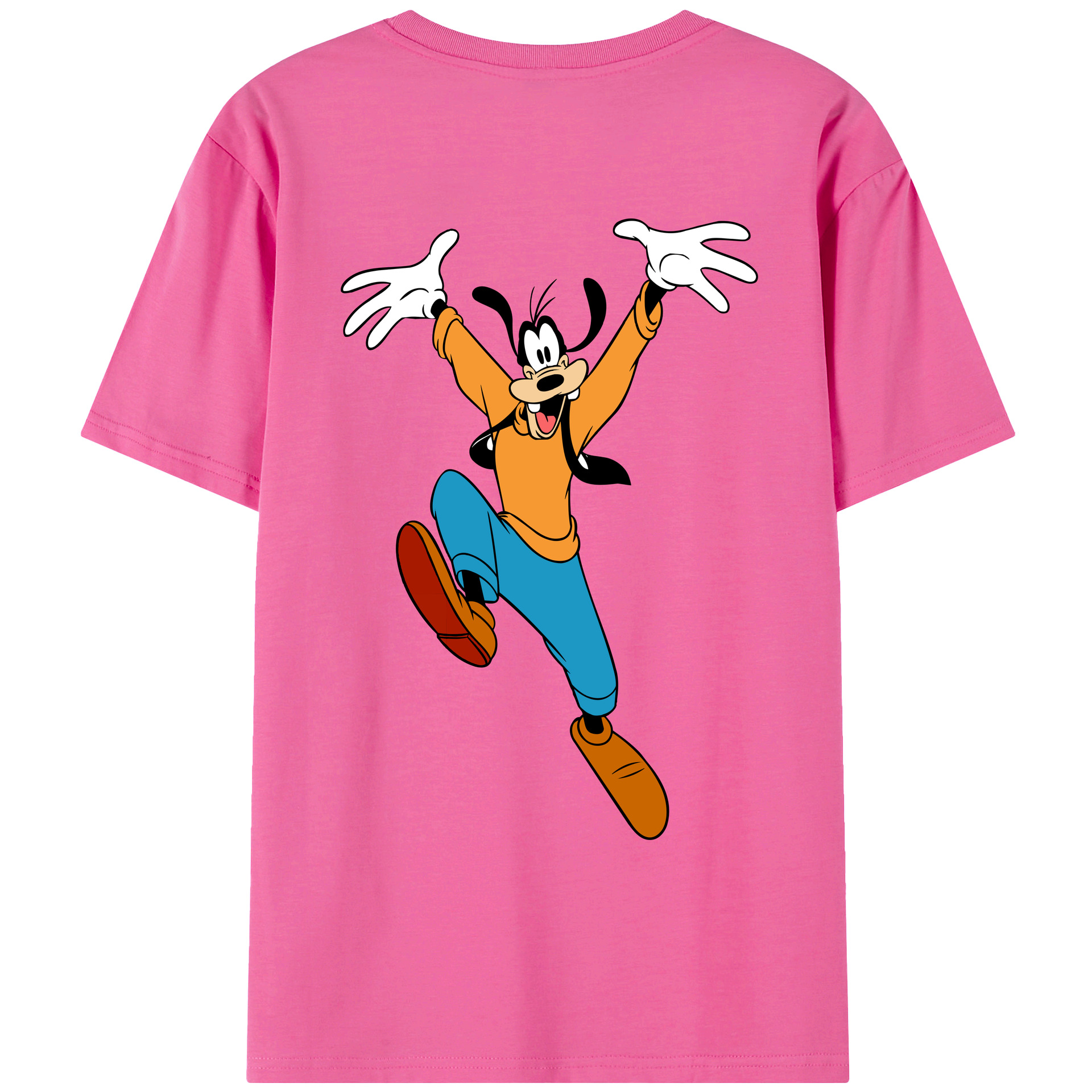 （画像用） ミッキーマウス Mickey Mouse レディース半袖Tシャツ(バックプリント)